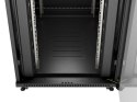 SZAFA INSTALACYJNA RACK STOJĄCA 19" 27U 800X1000 CZARNA DRZWI PRZESZKLONE LCD LANBERG (FLAT PACK) V2