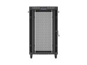 SZAFA INSTALACYJNA RACK STOJĄCA 19" 27U 800X1200 CZARNA DRZWI PERFOROWANE LCD LANBERG (FLAT PACK) V2