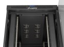 SZAFA INSTALACYJNA RACK STOJĄCA 19" 27U 800X1200 CZARNA DRZWI PRZESZKLONE LCD LANBERG (FLAT PACK) V2
