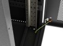 SZAFA INSTALACYJNA RACK STOJĄCA 19" 42U 600X1000 CZARNA DRZWI PRZESZKLONE LCD LANBERG (FLAT PACK) V2