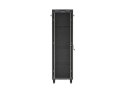 SZAFA INSTALACYJNA RACK STOJĄCA 19" 42U 600X1000 CZARNA DRZWI PRZESZKLONE LCD LANBERG (FLAT PACK) V2