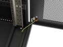 SZAFA INSTALACYJNA RACK STOJĄCA 19" 42U 600X600 CZARNA DRZWI PERFOROWANE LCD LANBERG (FLAT PACK) V2