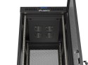 SZAFA INSTALACYJNA RACK STOJĄCA 19" 42U 600X800 CZARNA DRZWI PERFOROWANE LCD LANBERG (FLAT PACK) V2