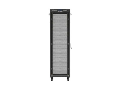SZAFA INSTALACYJNA RACK STOJĄCA 19" 42U 600X800 CZARNA DRZWI PERFOROWANE LCD LANBERG (FLAT PACK) V2