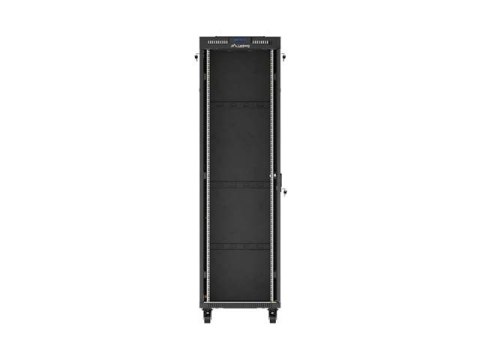 SZAFA INSTALACYJNA RACK STOJĄCA 19" 42U 600X800 CZARNA DRZWI PRZESZKLONE LCD LANBERG (FLAT PACK) V2