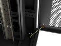 SZAFA INSTALACYJNA RACK STOJĄCA 19" 42U 800X1200 CZARNA DRZWI PERFOROWANE LCD LANBERG (FLAT PACK) V2