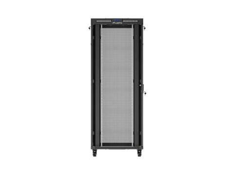 SZAFA INSTALACYJNA RACK STOJĄCA 19" 42U 800X1200 CZARNA DRZWI PERFOROWANE LCD LANBERG (FLAT PACK) V2