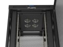 SZAFA INSTALACYJNA RACK STOJĄCA 19" 42U 800X800 CZARNA DRZWI PERFOROWANE LCD LANBERG (FLAT PACK)