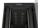 SZAFA INSTALACYJNA RACK STOJĄCA 19" 47U 800X1200 CZARNA DRZWI PRZESZKLONE LCD LANBERG (FLAT PACK) V2