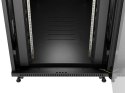 SZAFA INSTALACYJNA RACK STOJĄCA 19" 47U 800X1200 CZARNA DRZWI PRZESZKLONE LCD LANBERG (FLAT PACK) V2