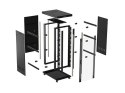 SZAFA INSTALACYJNA RACK STOJĄCA 19" 47U 800X1200 CZARNA DRZWI PRZESZKLONE LCD LANBERG (FLAT PACK) V2