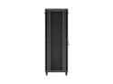 SZAFA INSTALACYJNA RACK STOJĄCA 19" 47U 800X1200 CZARNA DRZWI PRZESZKLONE LCD LANBERG (FLAT PACK) V2