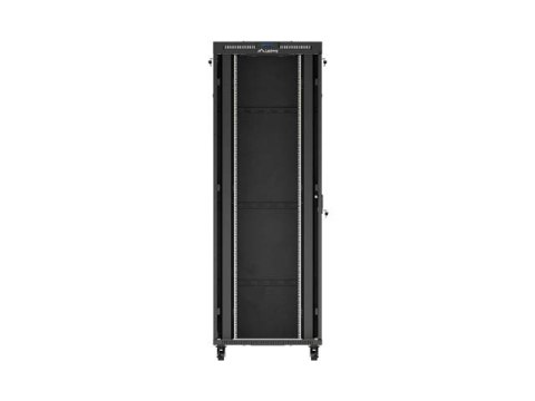 SZAFA INSTALACYJNA RACK STOJĄCA 19" 47U 800X1200 CZARNA DRZWI PRZESZKLONE LCD LANBERG (FLAT PACK) V2
