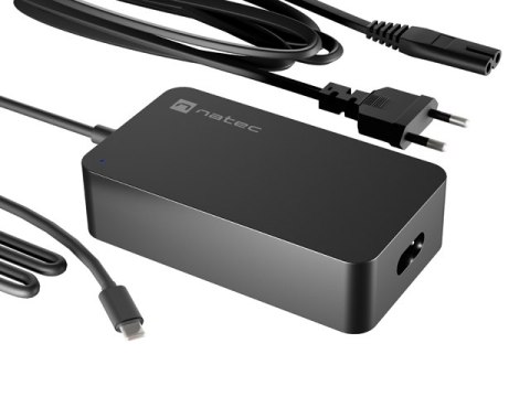 ZASILACZ ŁADOWARKA NATEC GRAYLING GAN USB-C 65W DO LAPTOPÓW, TABLETÓW, TELEFONÓW