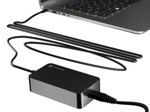 ZASILACZ ŁADOWARKA NATEC GRAYLING GAN USB-C 65W DO LAPTOPÓW, TABLETÓW, TELEFONÓW