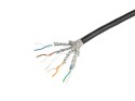 KABEL LAN SFTP KAT.7 305M DRUT OUTDOOR CU CZARNY FLUKE PASSED LANBERG