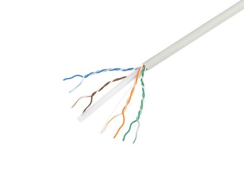 KABEL LAN UTP KAT.6 305M DRUT CU LSZH SZARY CPR + FLUKE PASSED LANBERG