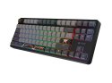 KLAWIATURA DLA GRACZY FURY KANABO K6 US PODŚWIETLENIE RGB MAGNETYCZNA CZARNO-SZARA