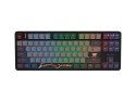 KLAWIATURA DLA GRACZY FURY KANABO K6 US PODŚWIETLENIE RGB MAGNETYCZNA CZARNO-SZARA