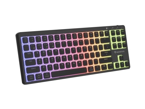 KLAWIATURA DLA GRACZY GENESIS THOR 430 TKL WIRELESS US CZARNA BEZPRZEWODOWA RGB MECHANICZNA OUTEMU P