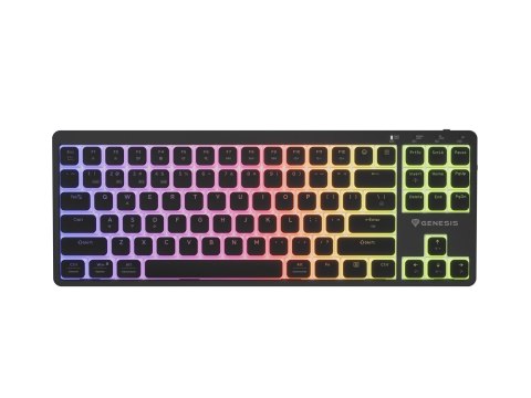 KLAWIATURA DLA GRACZY GENESIS THOR 430 TKL WIRELESS US CZARNA BEZPRZEWODOWA RGB MECHANICZNA OUTEMU P