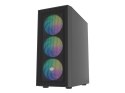 OBUDOWA FURY SHOBO SH8F ARGB MIDI TOWER Z OKNEM CZARNA