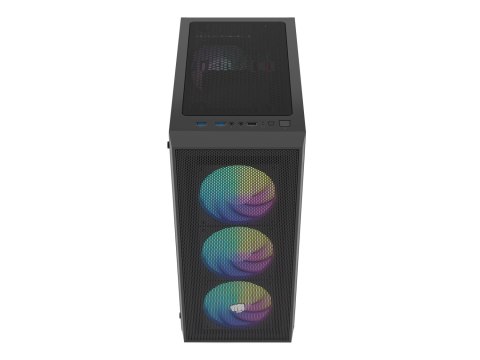 OBUDOWA FURY SHOBO SH8F ARGB MIDI TOWER Z OKNEM CZARNA