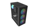OBUDOWA FURY SHOBO SH8F ARGB MIDI TOWER Z OKNEM CZARNA