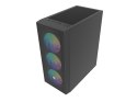 OBUDOWA FURY SHOBO SH8F ARGB MIDI TOWER Z OKNEM CZARNA