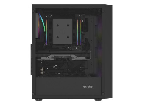 OBUDOWA FURY SHOBO SH8F ARGB MIDI TOWER Z OKNEM CZARNA