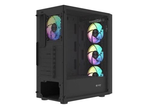 OBUDOWA FURY SHOBO SH8F ARGB MIDI TOWER Z OKNEM CZARNA