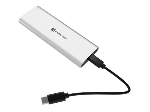 OBUDOWA SSD ZEWNĘTRZNA NATEC RHINO M.2 NVME LITE USB-C 3.2 GEN 2 ARCTIC SILVER