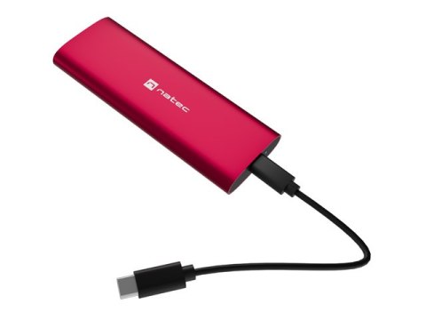 OBUDOWA SSD ZEWNĘTRZNA NATEC RHINO M.2 NVME LITE USB-C 3.2 GEN 2 RUBY RED