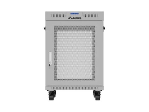 SZAFA INSTALACYJNA RACK STOJĄCA 19" 15U 600X800 SZARA DRZWI PERFOROWANE LCD LANBERG (FLAT PACK)