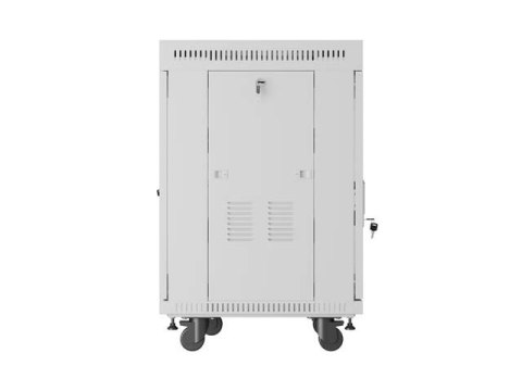 SZAFA INSTALACYJNA RACK STOJĄCA 19" 15U 600X800 SZARA DRZWI PERFOROWANE LCD LANBERG (FLAT PACK)