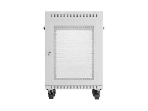 SZAFA INSTALACYJNA RACK STOJĄCA 19" 15U 600X800 SZARA DRZWI PERFOROWANE LCD LANBERG (FLAT PACK)
