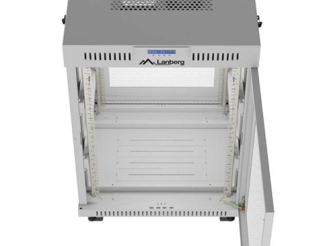 SZAFA INSTALACYJNA RACK STOJĄCA 19" 15U 600X800 SZARA DRZWI PERFOROWANE LCD LANBERG (FLAT PACK)
