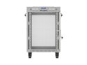 SZAFA INSTALACYJNA RACK STOJĄCA 19" 15U 600X800 SZARA DRZWI PERFOROWANE LCD LANBERG (FLAT PACK)
