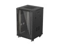SZAFA INSTALACYJNA RACK STOJĄCA 19" 18U 600X600 CZARNA DRZWI PRZESZKLONE LANBERG (FLAT PACK)