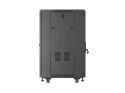 SZAFA INSTALACYJNA RACK STOJĄCA 19" 18U 600X600 CZARNA DRZWI PRZESZKLONE LANBERG (FLAT PACK)