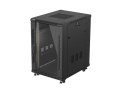 SZAFA INSTALACYJNA RACK STOJĄCA 19" 18U 600X800 CZARNA DRZWI PRZESZKLONE LANBERG (FLAT PACK)