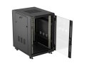 SZAFA INSTALACYJNA RACK STOJĄCA 19" 18U 600X800 CZARNA DRZWI PRZESZKLONE LANBERG (FLAT PACK)
