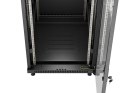 SZAFA INSTALACYJNA RACK STOJĄCA 19" 18U 600X800 CZARNA DRZWI PRZESZKLONE LANBERG (FLAT PACK)
