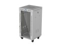SZAFA INSTALACYJNA RACK STOJĄCA 19" 22U 600X600 SZARA DRZWI PRZESZKLONE LCD LANBERG (FLAT PACK)