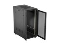 SZAFA INSTALACYJNA RACK STOJĄCA 19" 27U 600X1000 CZARNA DRZWI PERFOROWANE LANBERG (FLAT PACK)