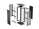 SZAFA INSTALACYJNA RACK STOJĄCA 19" 27U 600X1000 CZARNA DRZWI PERFOROWANE LANBERG (FLAT PACK)