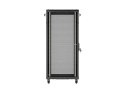 SZAFA INSTALACYJNA RACK STOJĄCA 19" 27U 600X1000 CZARNA DRZWI PERFOROWANE LANBERG (FLAT PACK)