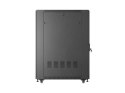 SZAFA INSTALACYJNA RACK STOJĄCA 19" 27U 600X1000 CZARNA DRZWI PRZESZKLONE LANBERG (FLAT PACK)