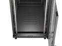 SZAFA INSTALACYJNA RACK STOJĄCA 19" 27U 600X1000 CZARNA DRZWI PRZESZKLONE LANBERG (FLAT PACK)
