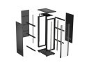SZAFA INSTALACYJNA RACK STOJĄCA 19" 27U 600X1000 CZARNA DRZWI PRZESZKLONE LANBERG (FLAT PACK)